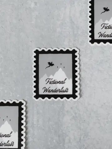 Fictional Wanderlust Stamp Sticker