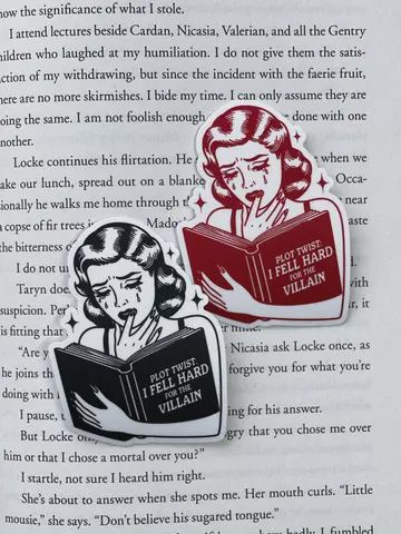 I Fell Hard For The Villain Sticker