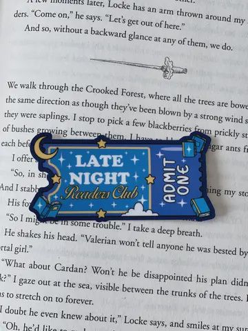 Late Night Reader Club Sticker