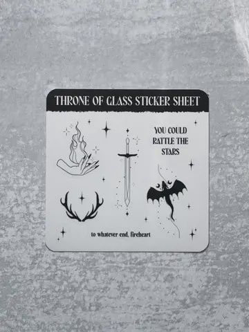 Mini Throne Of Glass Sticker Sheet