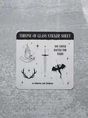Mini Throne Of Glass Sticker Sheet
