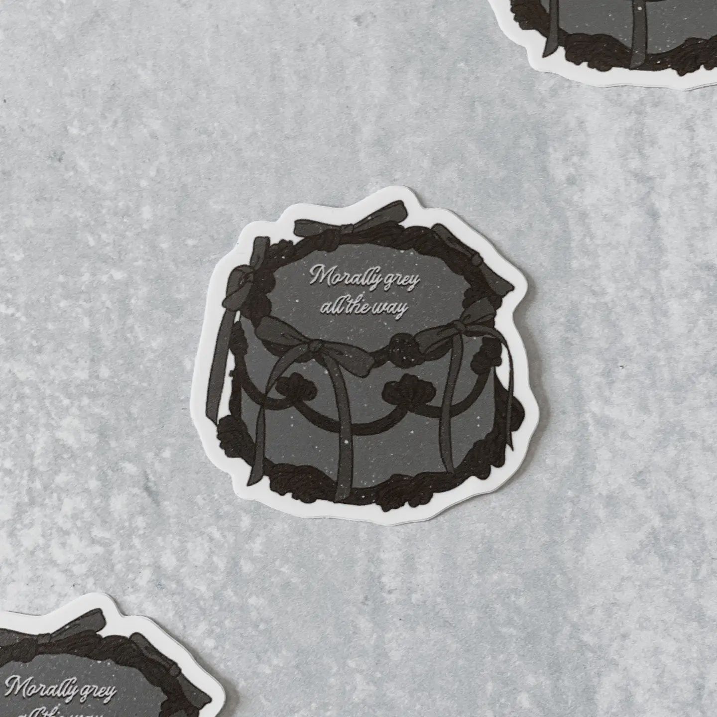 Morally Grey All The Way Cake Sticker
