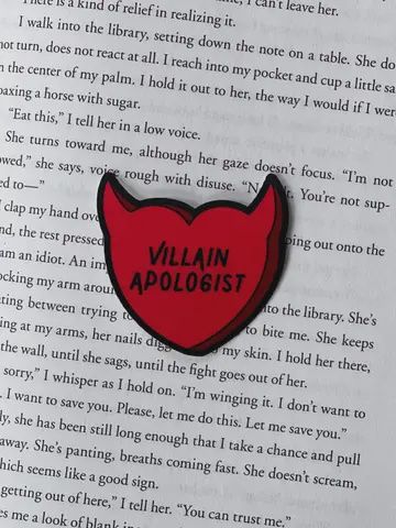 Villain Apologist Candy Heart Sticker