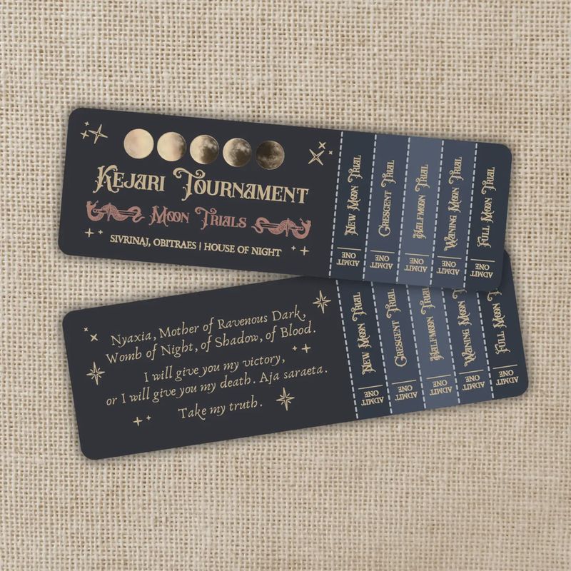 Kejari Ticket Bookmark | Crowns Of Nyaxia