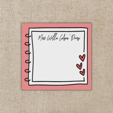 Miss Willa Colyns' Diary Sticky Notes | From Blood &amp; Ash
