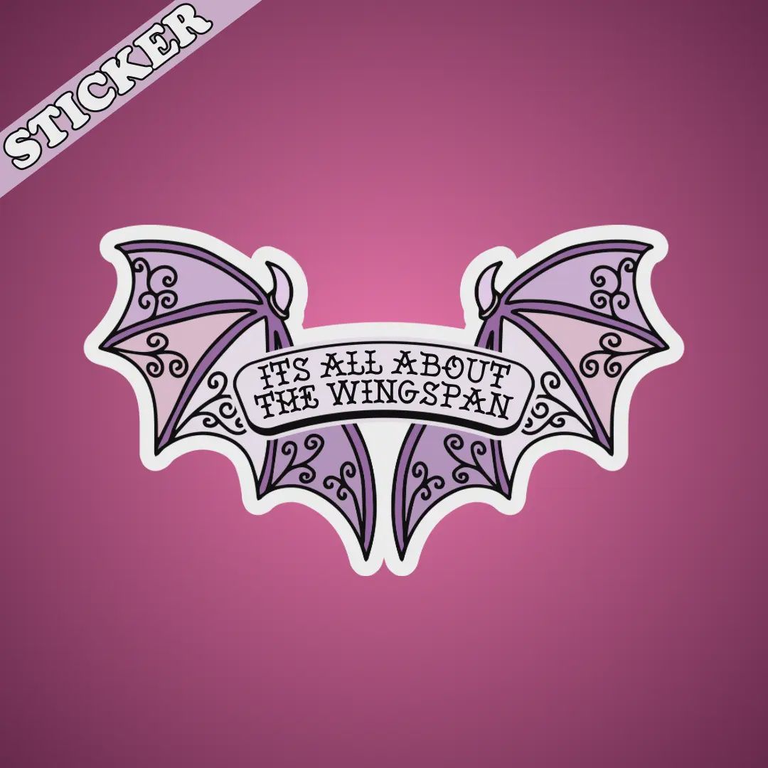 It&#39;s All About the Wingspan Sticker
