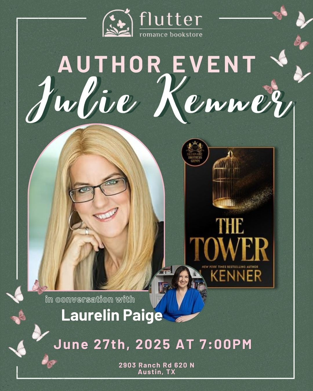 The Tower Release Event with NYT Bestselling Author,  J. Kenner (6-27-25)