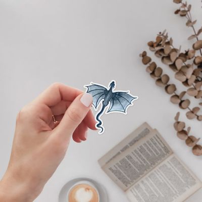 Watercolor Dragon Sticker | Bookish Merch