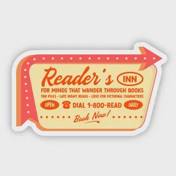 Reader&#39;s Inn Sticker – For Minds That Wander Through Books