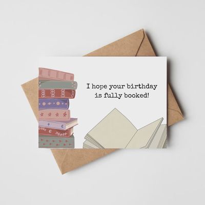 Fully Booked Birthday Card
