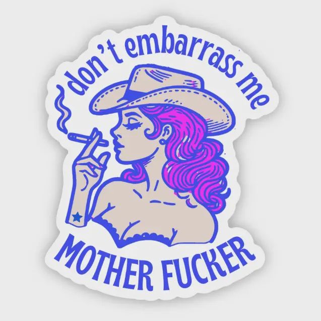 Please Don&#39;t Embarrass Me Sticker (Sabrina Carpenter)