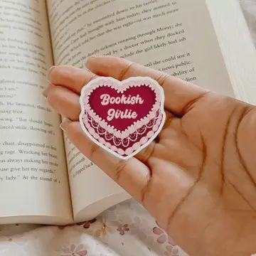 Bookish Girlie Cake Bookish Waterproof Sticker