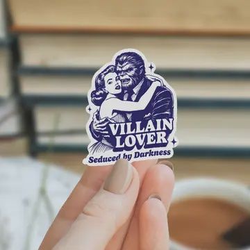 Villain Lover Seduced By Darkness Bookish Waterproof Sticker