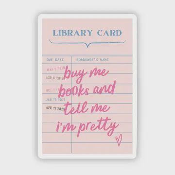 Buy Me Books and Call Me Pretty Sticker