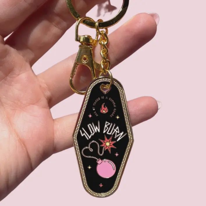 Bookish Keychain - Slow Burn