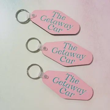 Motel Style Keychain, The Getaway Car