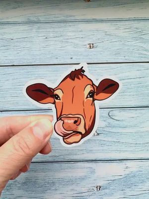 Cow Sticker