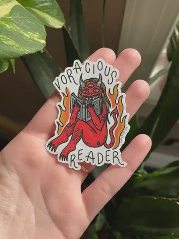 Voracious Reader Sticker
