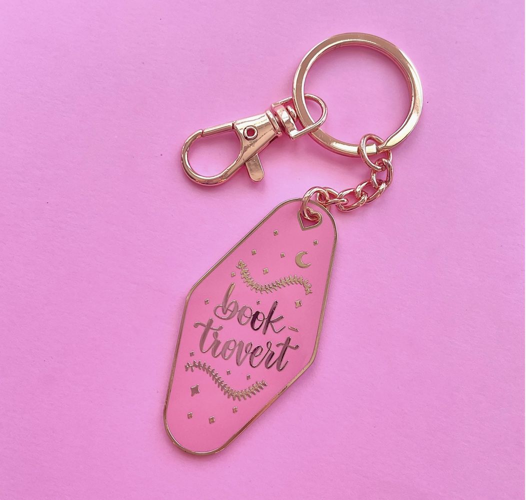 Bookish Keychains Pink