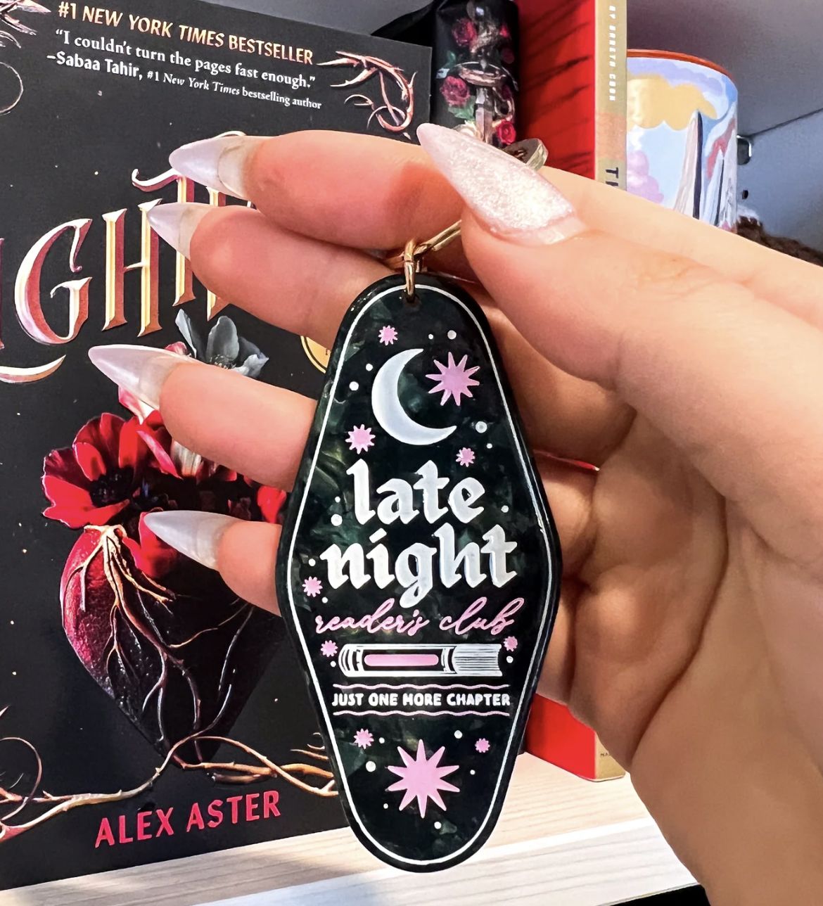 Late Night Readers Acrylic Keychain