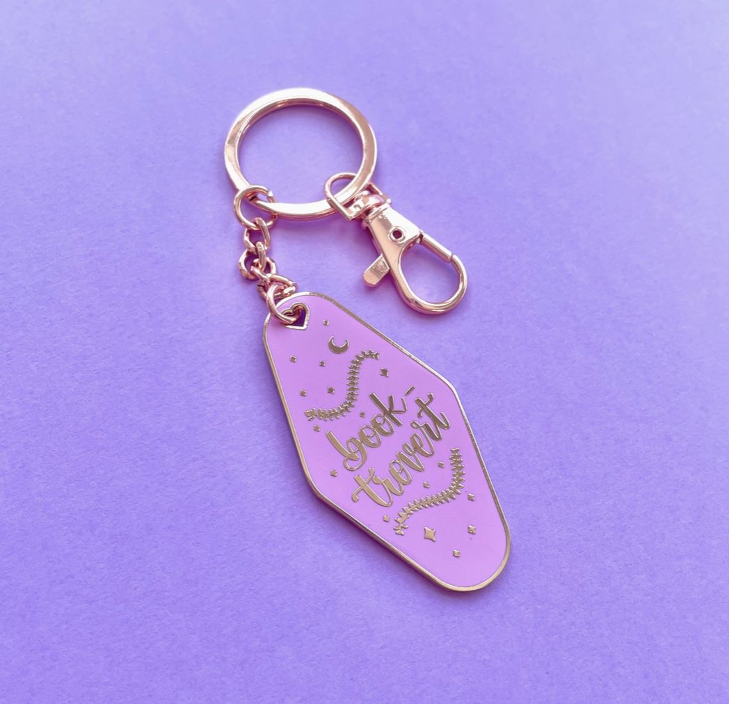 Bookish Keychains Lavender