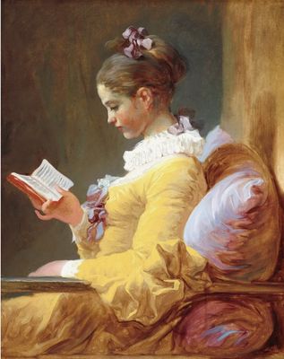 Woman Reading a Book Print