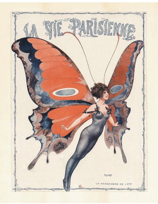 Woman as a Butterfly Print