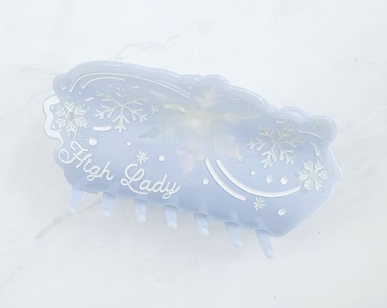 High Lady of the Winter Court Hair Claw Clip