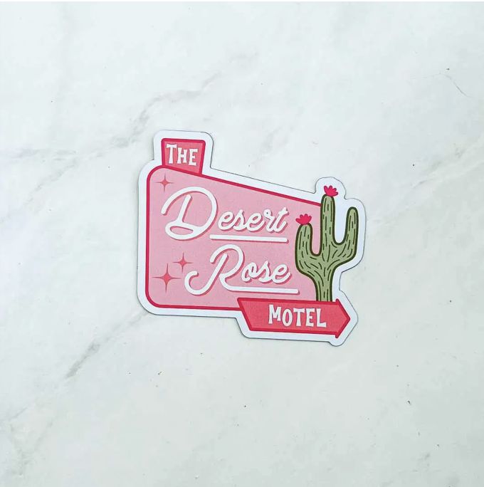 The Desert Rose Motel Magnet | Bookish Gifts