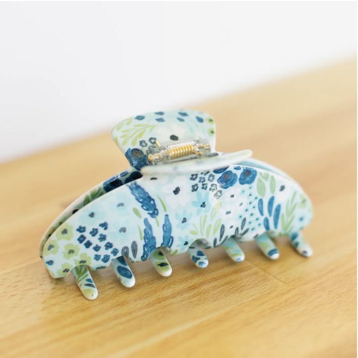 Waterfall Floral Claw Clip