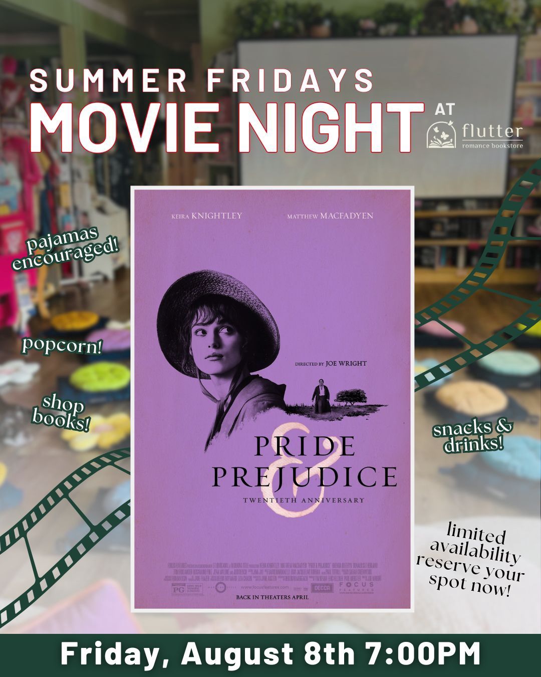 Flutter Movie Night: Pride &amp; Prejudice (8-8-25)