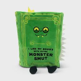 I Like My Books With Extra Monster Smut Book Plush