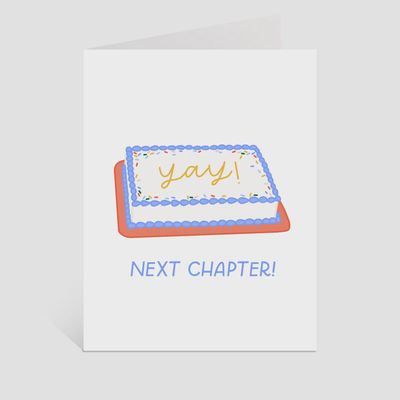 Next Chapter! | Congratulations Book Theme Card, Congrats