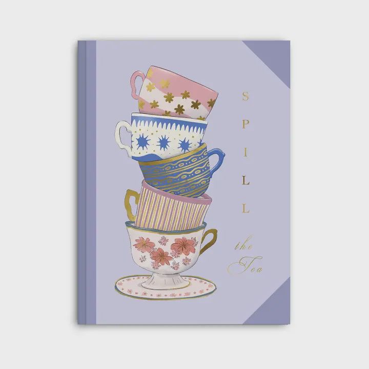 Spill the Tea Hardcover Notebook