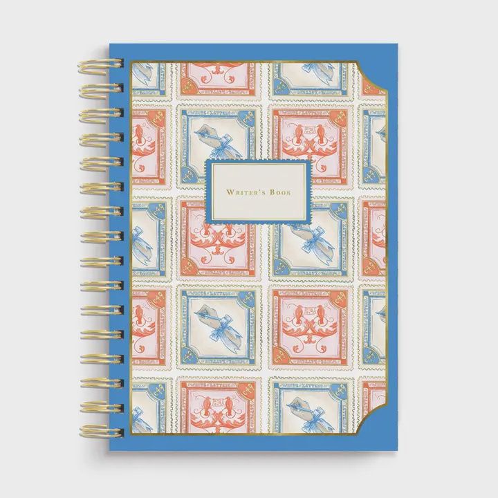 Stamp Pattern Writer&#39;s Spiral Notebook
