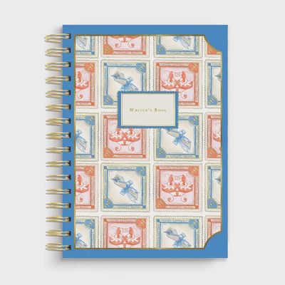 Stamp Pattern Writer&#39;s Spiral Notebook