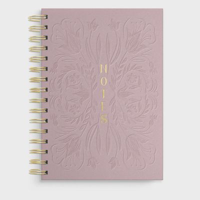 Tulip Blind Embossed Spiral Notebook