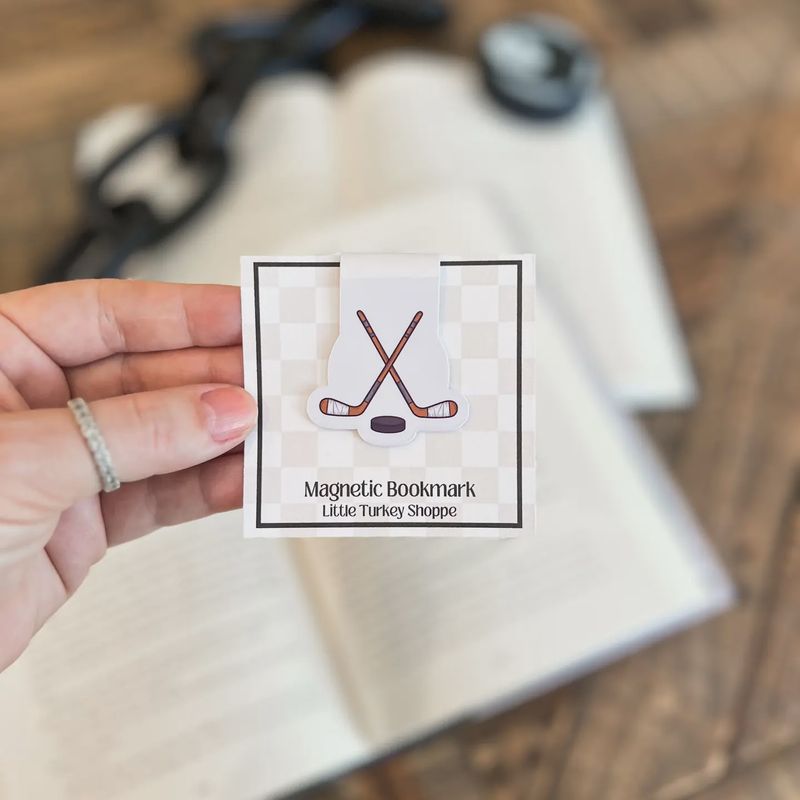 Hockey Book Club Magnetic Bookmark