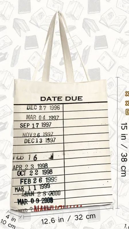 Library Card Tote