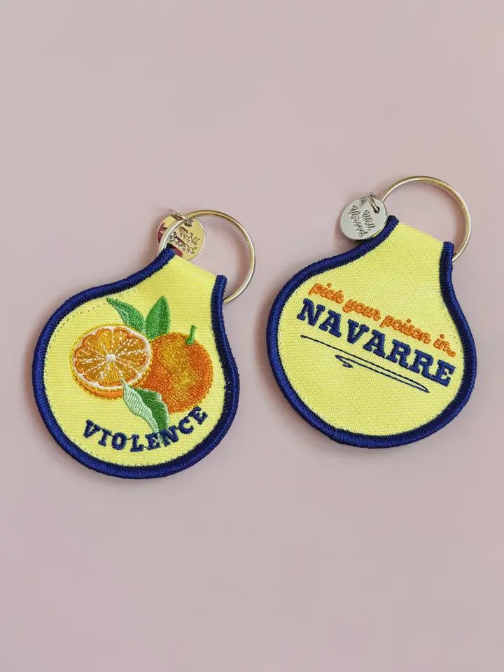 Pick your Poison | Bookish Embroidered Keychain