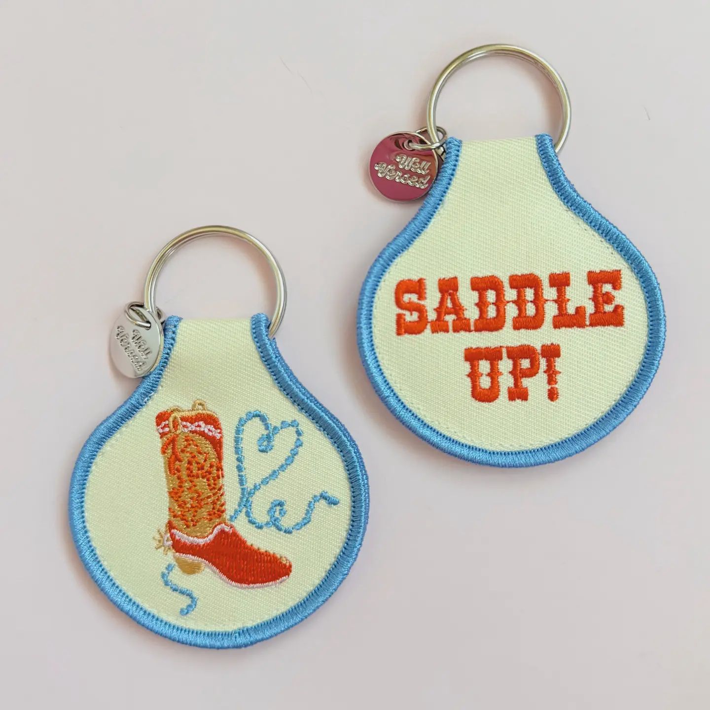 Saddle Up! | Bookish Embroidered Keychain