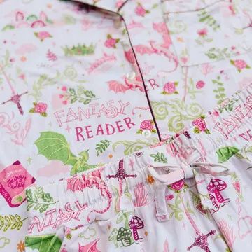 Fantasy Reader Bamboo Long Pants Pajama Set