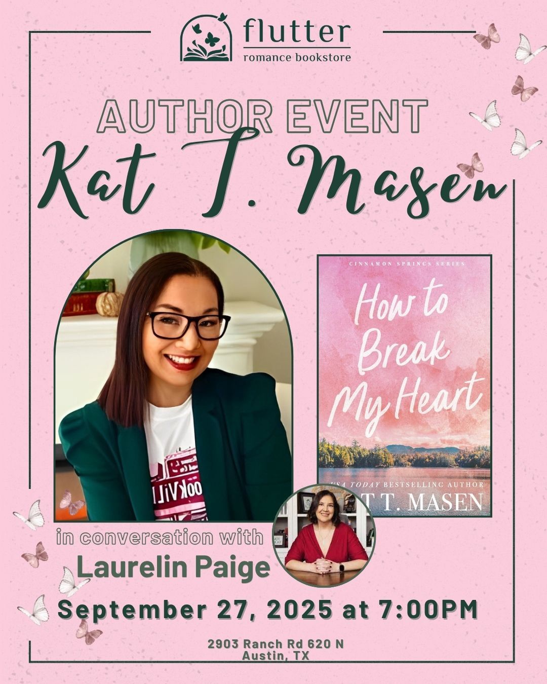 In Store Signing with Kat T. Masen &amp; in Conversation with Laurelin Paige (9/27/25)