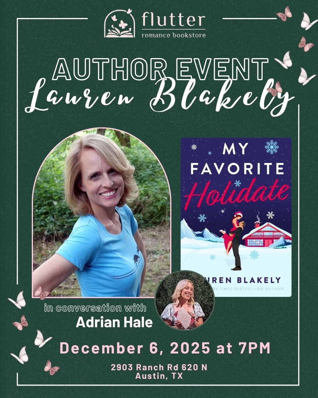 In Store Signing with Lauren Blakely &amp; in Conversation with Adrian R. Hale (12/6/25)