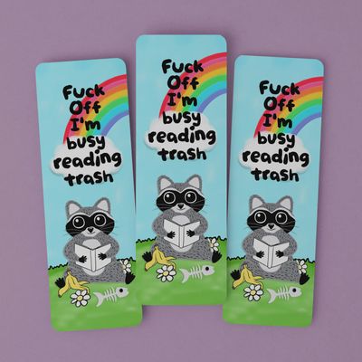 Bookmark Busy Reading Trash