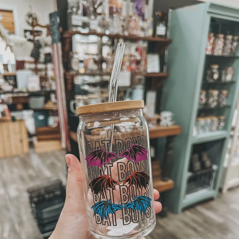 Bat Boys Glass Can Cup