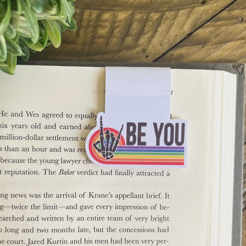 Be You Rainbow Magnetic Bookmark