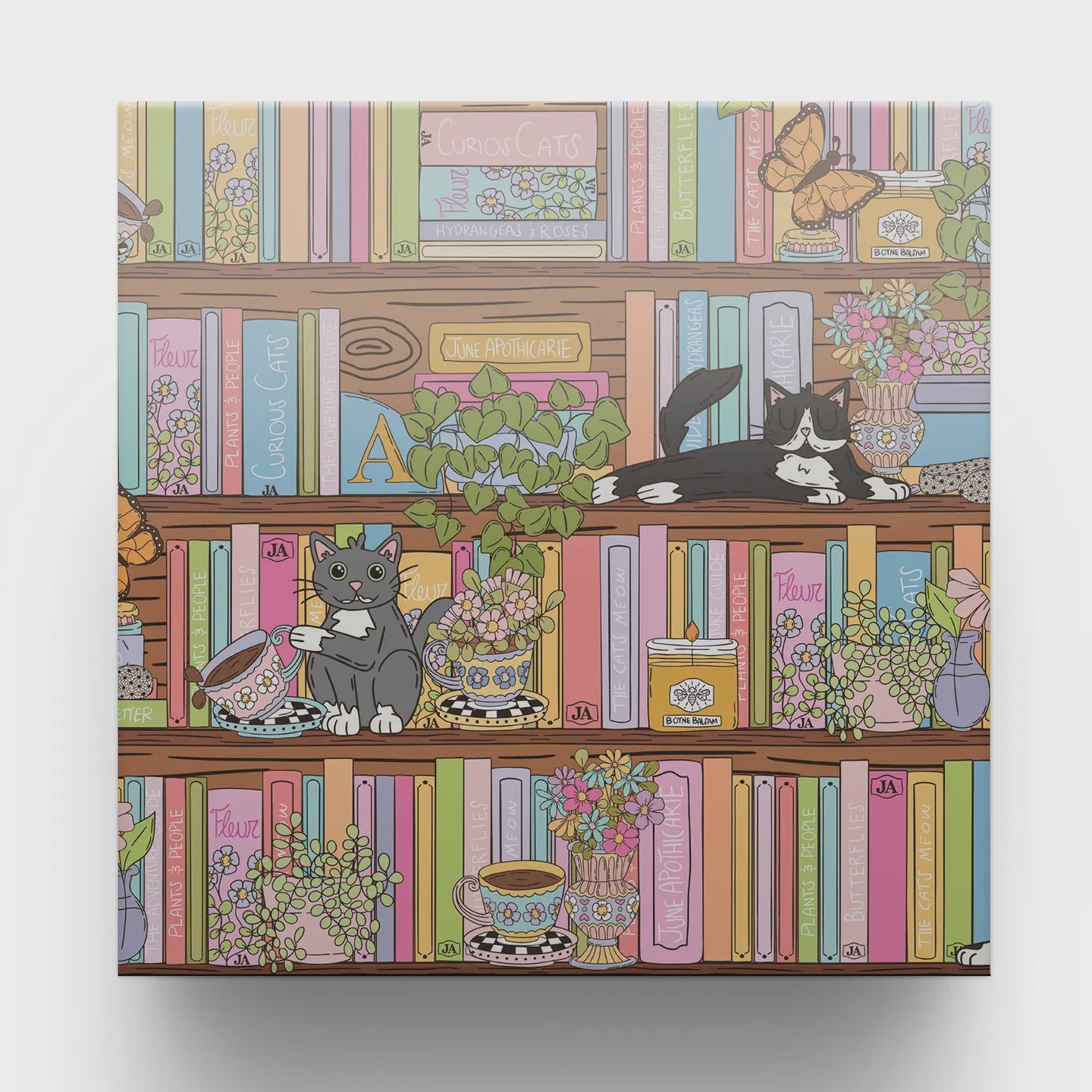 The Bookshelf Absorbent Coaster