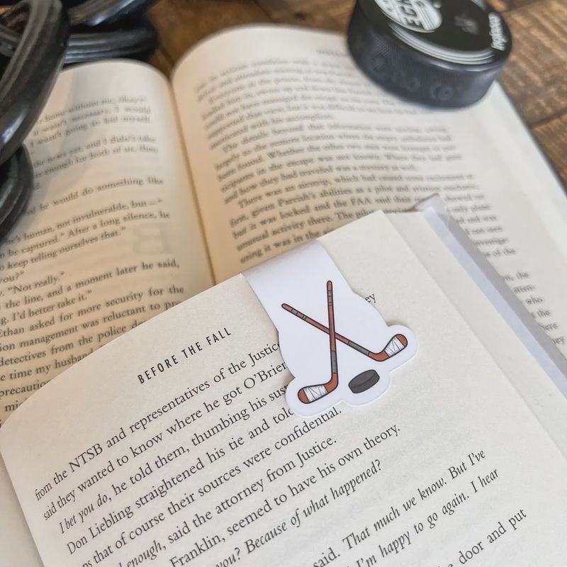 Hockey Sticks Magnetic Bookmark