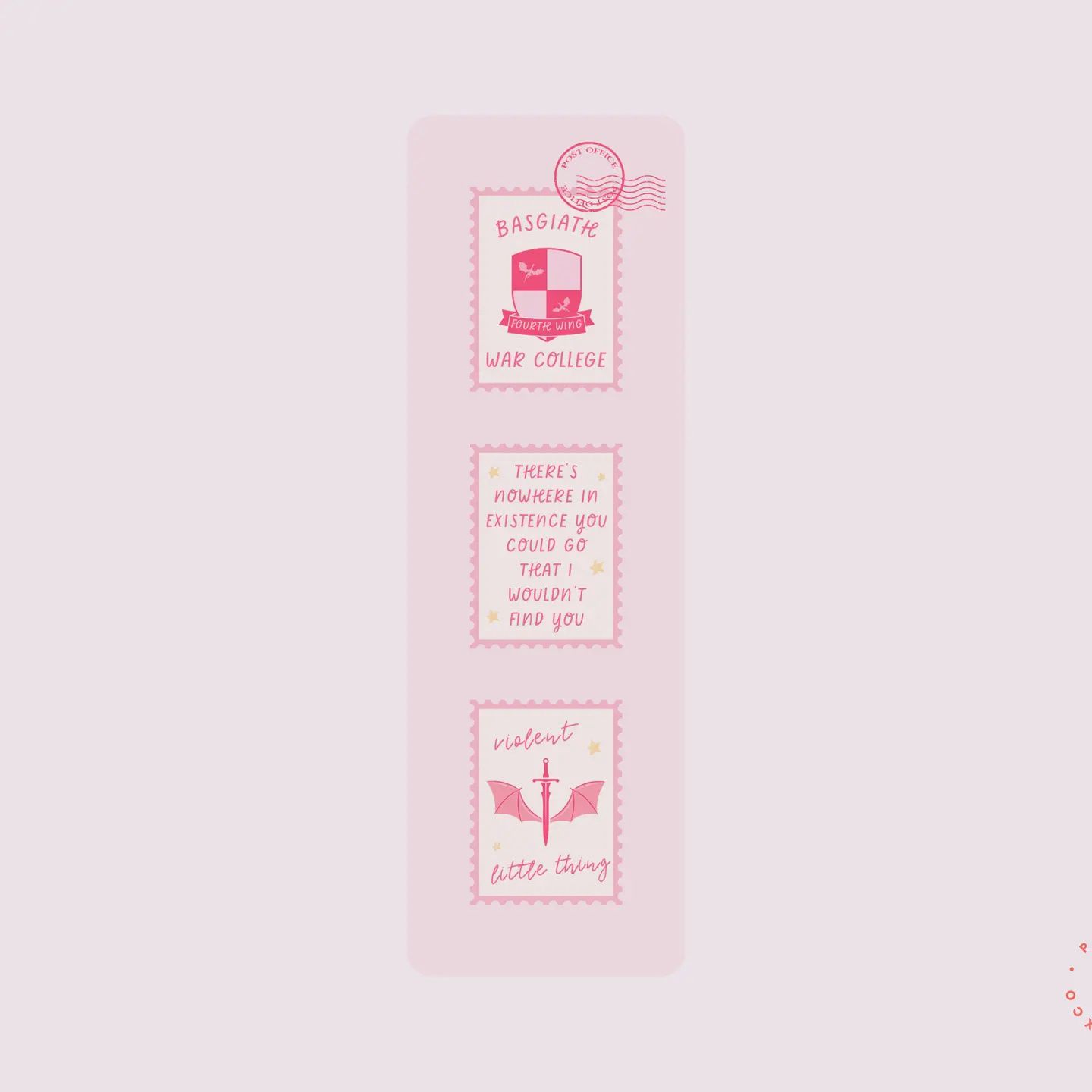 Fourth Wing Stamps - Bookmarks